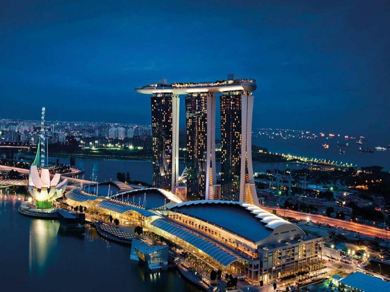 Toàn cảnh Marina Bay nhìn từ Marina Barrage