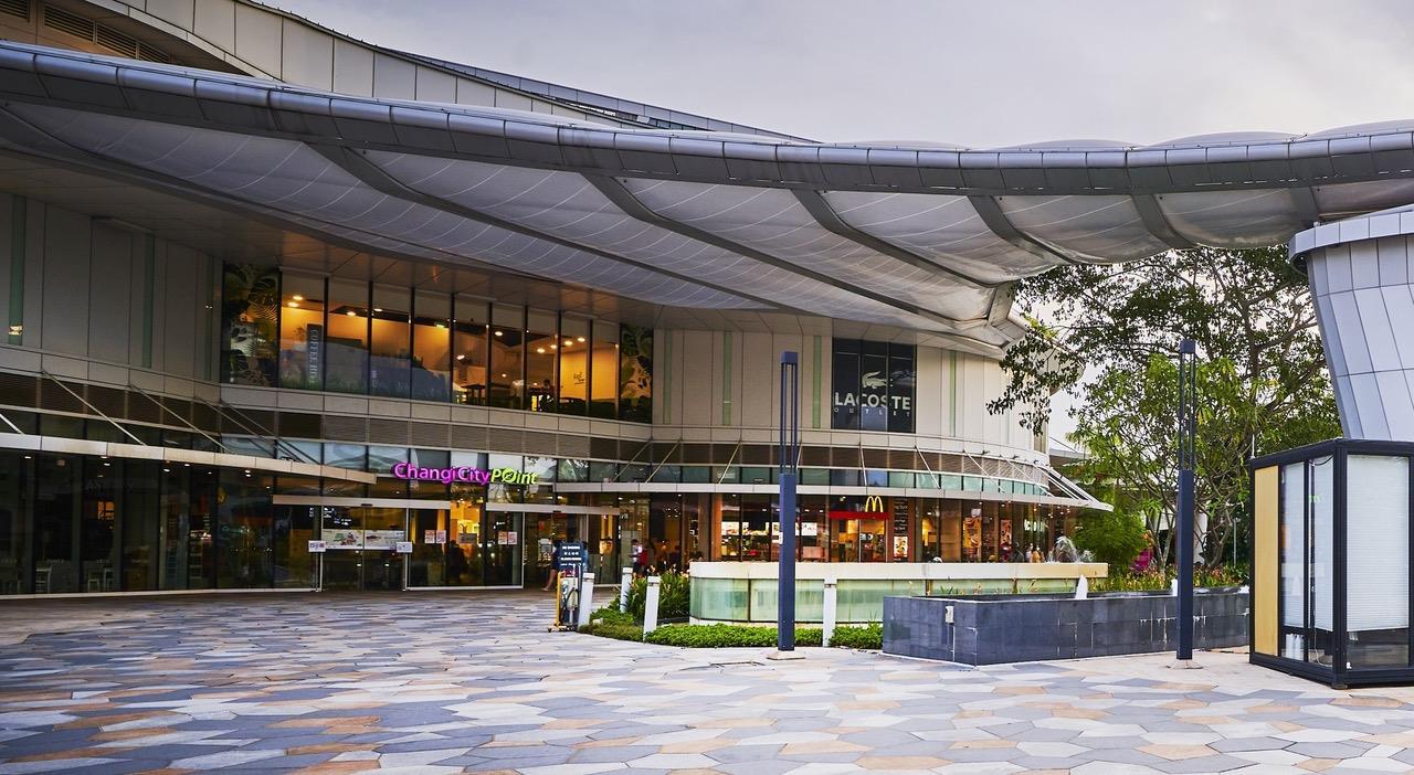 Open-air concept of Changi City Point outlet mall Singapore