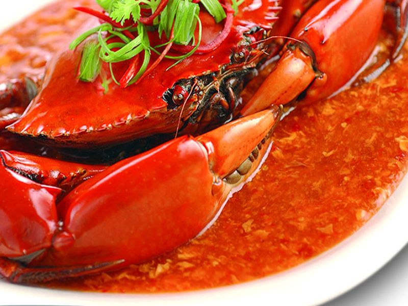 Singapore's famous Chili Crab - a must-try for what to eat in Singapore
