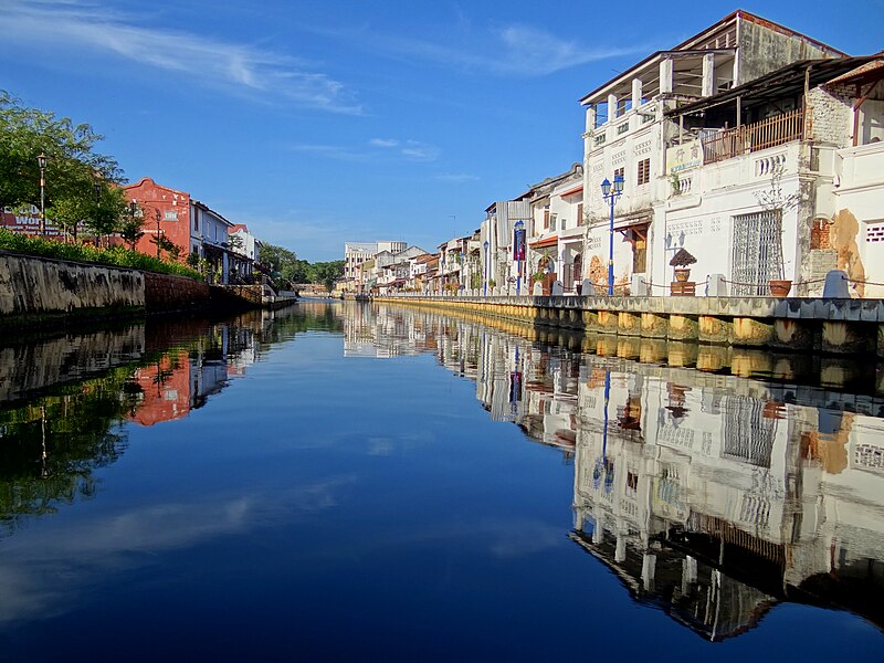 Historic street in Malacca, a cultural short getaway from Singapore
