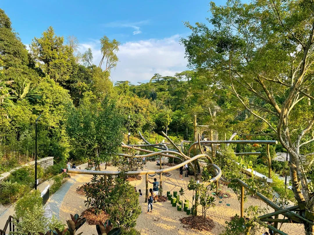Trẻ em khám phá tại Jacob Ballas Children's Garden, Singapore Botanic Gardens