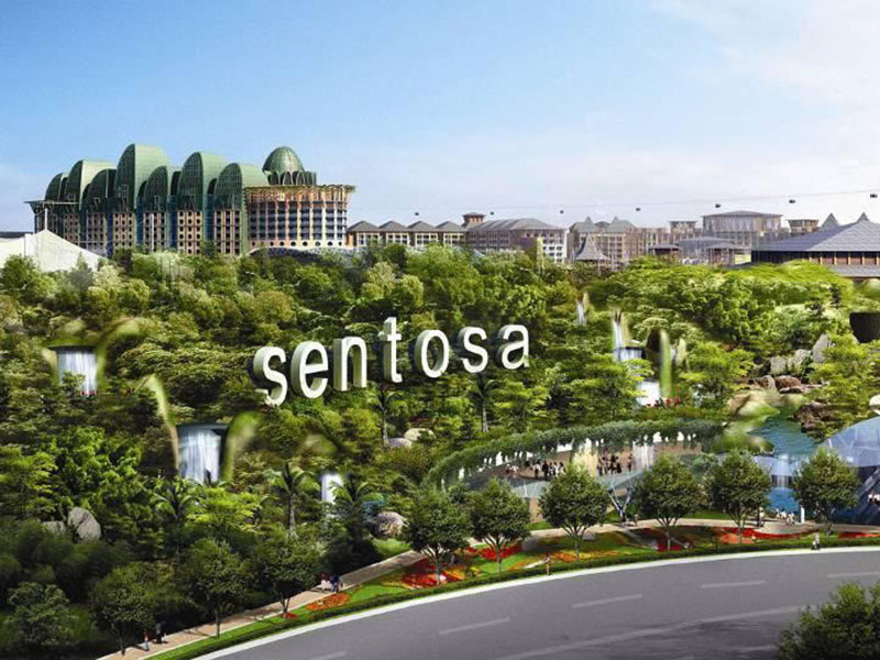Gia đình tận hưởng các hoạt động tại Sentosa - top 10 places in Singapore for kids