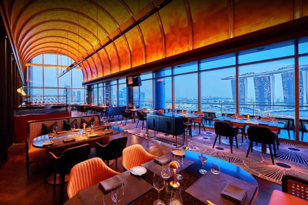 rooftop restaurants Singapore vue