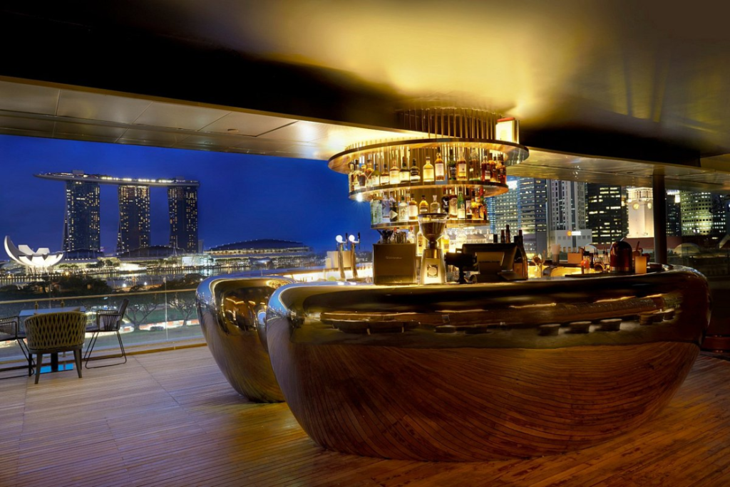 rooftop restaurants Singapore smoke mirrors